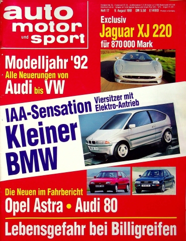 Deckblatt Auto Motor und Sport (17/1991)
